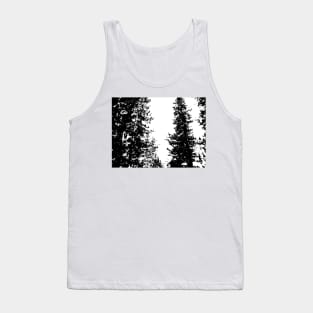 Black and White Colorado Pines Tank Top